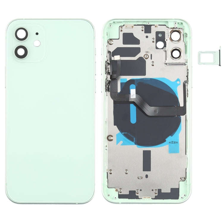 Battery Back Cover (with Side Keys & Card Tray & Power + Volume Flex Cable & Wireless Charging Mo...