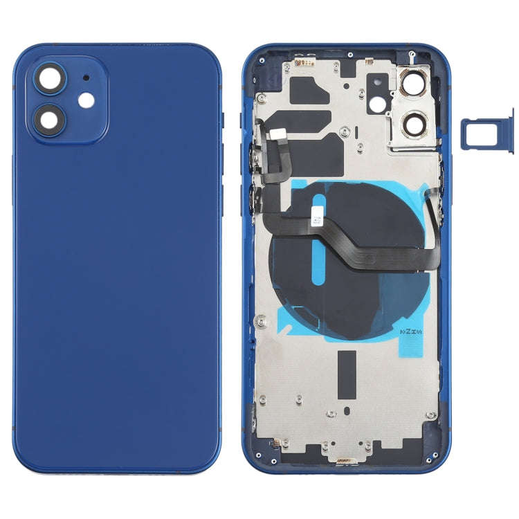 Battery Back Cover (with Side Keys & Card Tray & Power + Volume Flex Cable & Wireless Charging Mo...