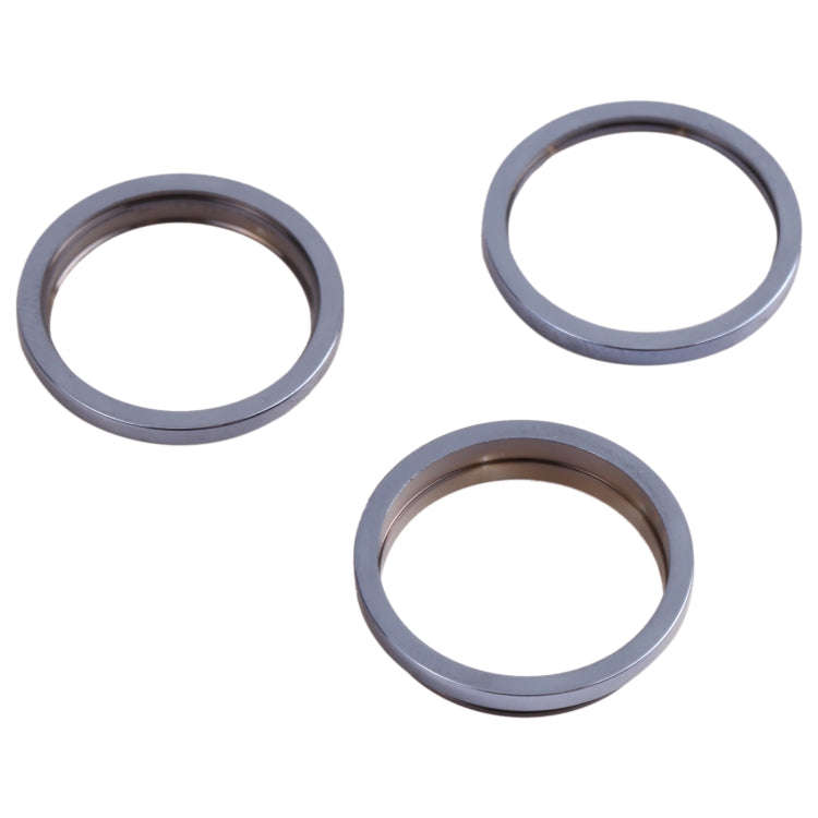 3 PCS Rear Camera Glass Lens Metal Outside Protector Hoop Ring for iPhone 13 Pro Max, For iPhone ...