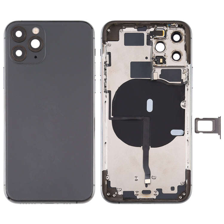 Battery Back Cover (with Side Keys & Card Tray & Power + Volume Flex Cable & Wireless Charging Mo...