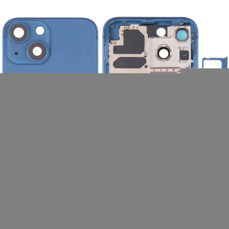 Back Housing Cover with SIM Card Tray & Side  Keys & Camera Lens for iPhone 13 Mini, For iPhone 1...
