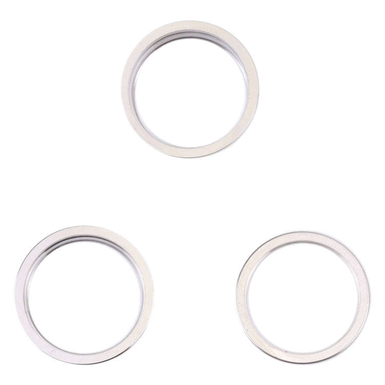For iPhone 14 Pro Max 3PCS Rear Camera Glass Lens Metal Outside Protector Hoop Ring, For iPhone 1...
