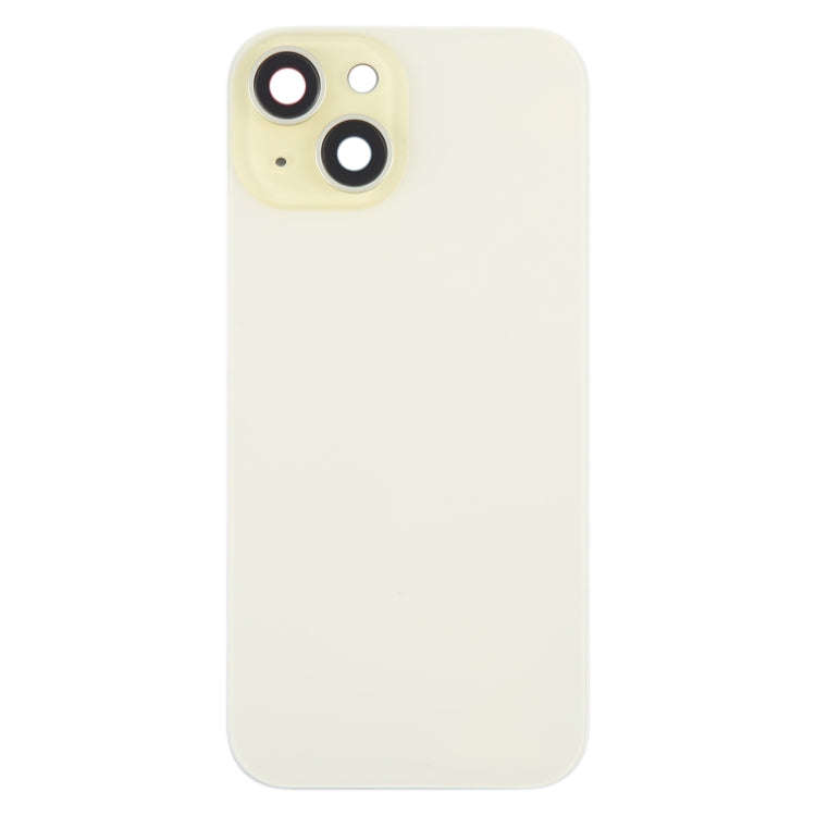 For iPhone 15 Battery Back Cover with Camera Lens Cover + MagSafe Magnet, For iPhone 15 (with Mag...