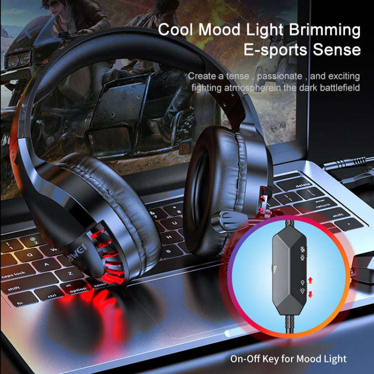 AWEI ES-770i Adjustable E-sports Gaming Headset with Mic