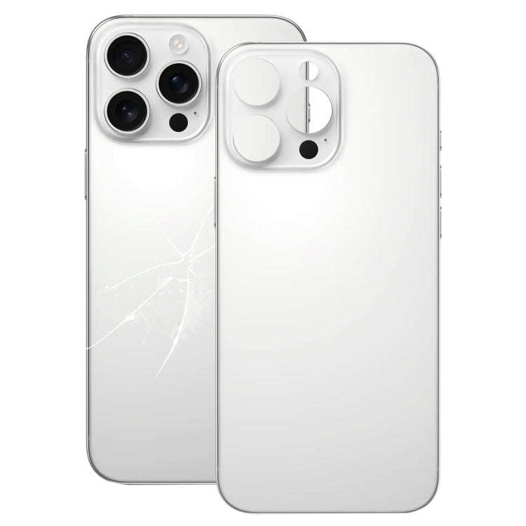 For iPhone 16 Pro Easy Replacement Big Camera Hole Glass Back Battery Cover, For iPhone 16 Pro(No...