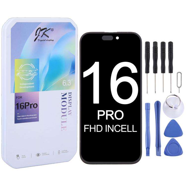 JK incell LCD Screen For iPhone 16 Pro, For iPhone 16 Pro