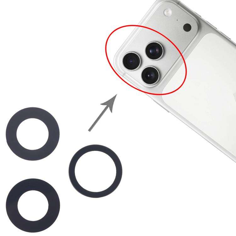 For iPhone 17 Pro Max Back Camera Lens Set, For iPhone 17 Pro Max