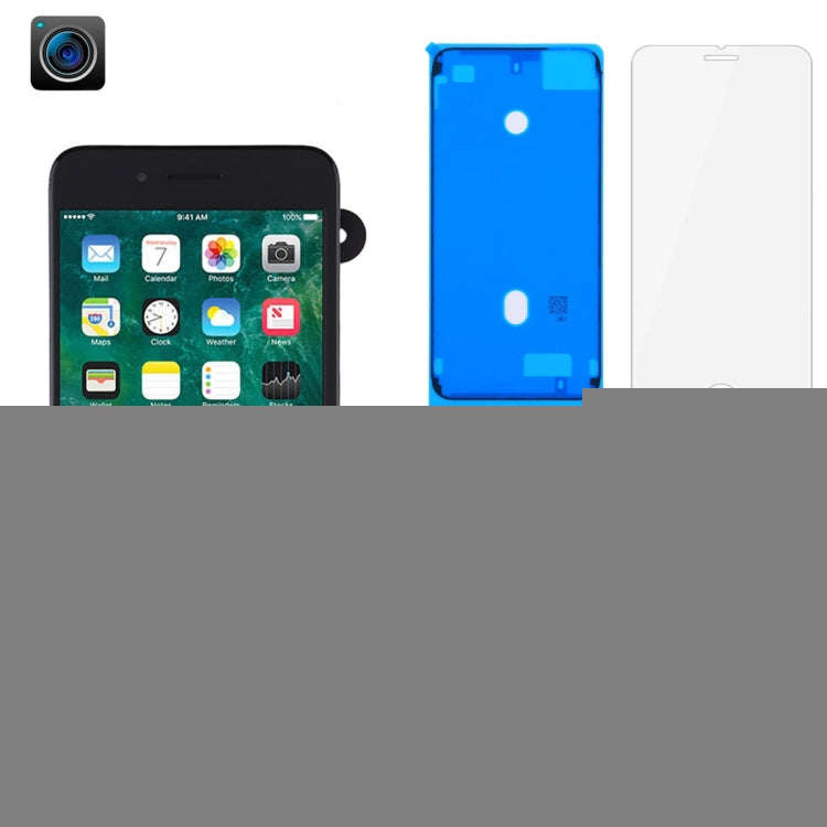 LCD Screen include Front Camera for iPhone 7 Plus, i7 Plus Black with Camera, i7 Plus White with ...