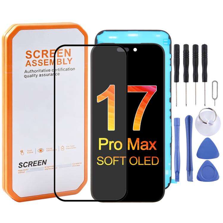 HXL Soft OLED Screen For iPhone 17 Pro Max, For iPhone 17 Pro Max