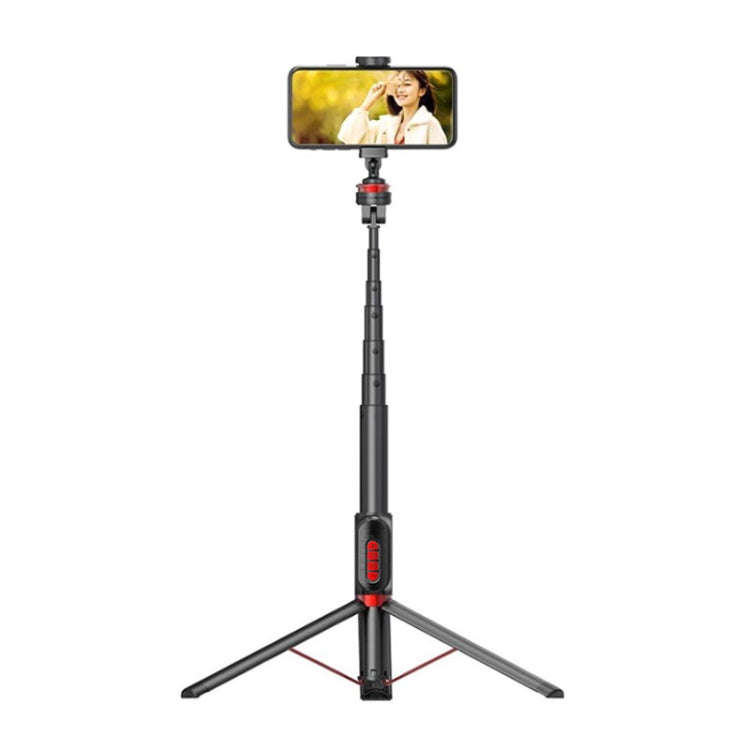 Aluminum Alloy Mobile Phone Bluetooth Selfie Stick Live Floor Tripod Bracket, Height: 1.5m, Heigh...