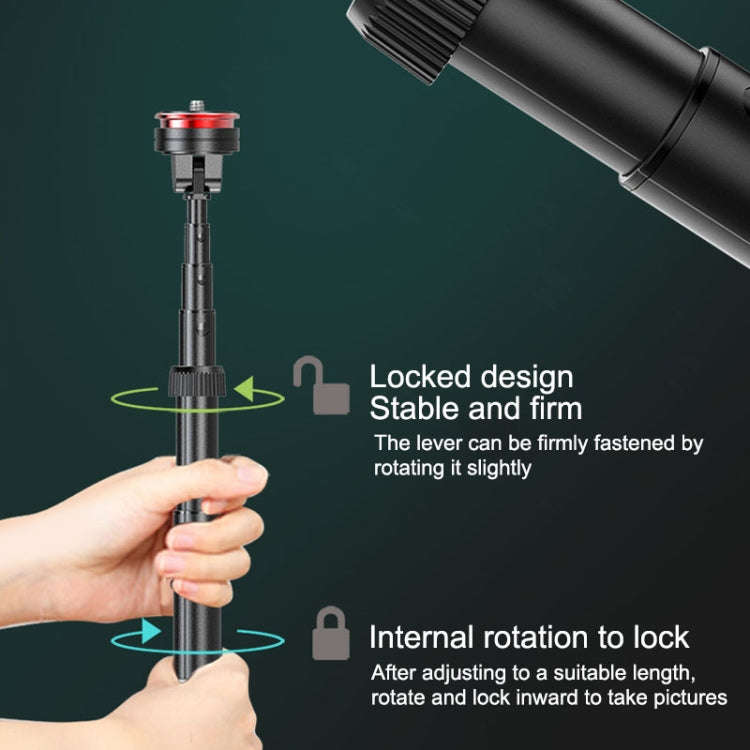 Aluminum Alloy Mobile Phone Bluetooth Selfie Stick Live Floor Tripod Bracket, Height: 1.5m, Heigh...