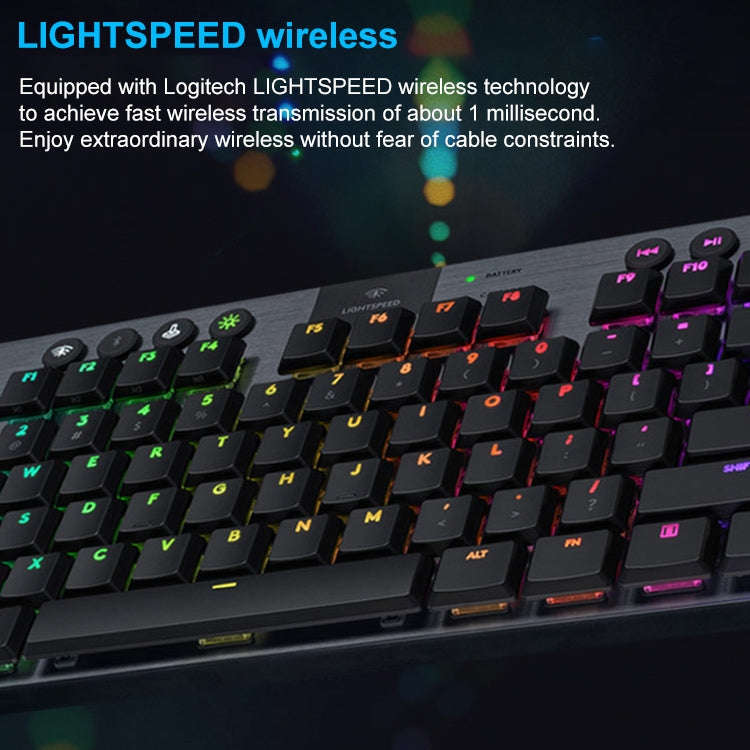 Logitech G913 TKL Wireless RGB Mechanical Gaming Keyboard (GL-Linear), GL-Linea