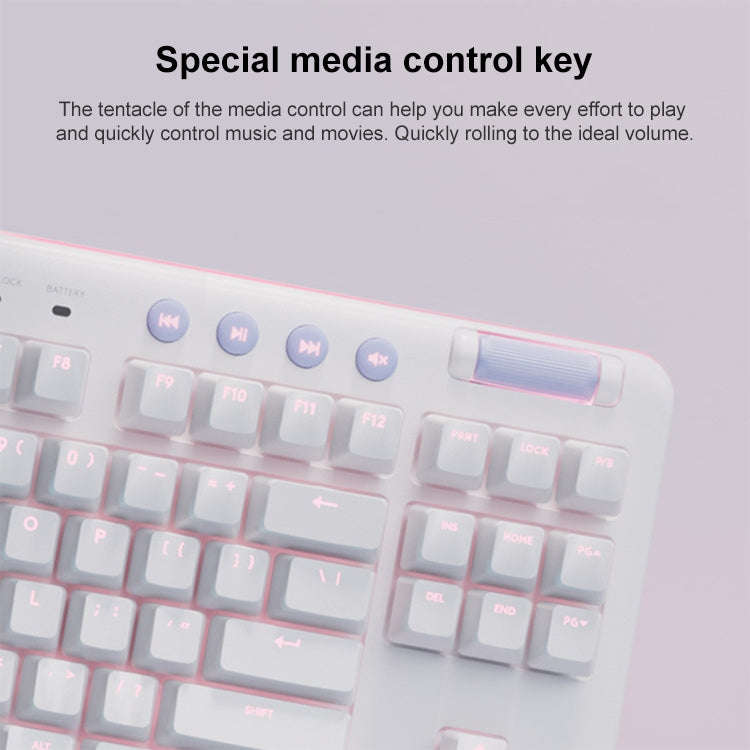 Logitech Aurora G713 RGB Wired Game E-sports 87-key Mechanical Keyboard with Palm Support, Tea Sh...