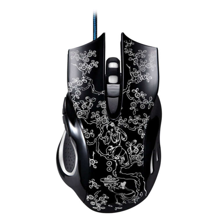 ZGB 169 USB 2400DPI Four-speed Adjustable LED Backlight Wired Optical E-sport Gaming Mouse with C...