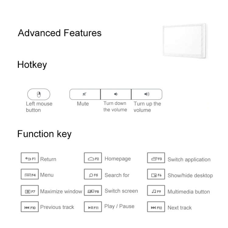 Logitech K400 Plus 2.4GHz Wireless Touch Control Keyboard, Wireless Range: 10m, Logitech K400 Plus