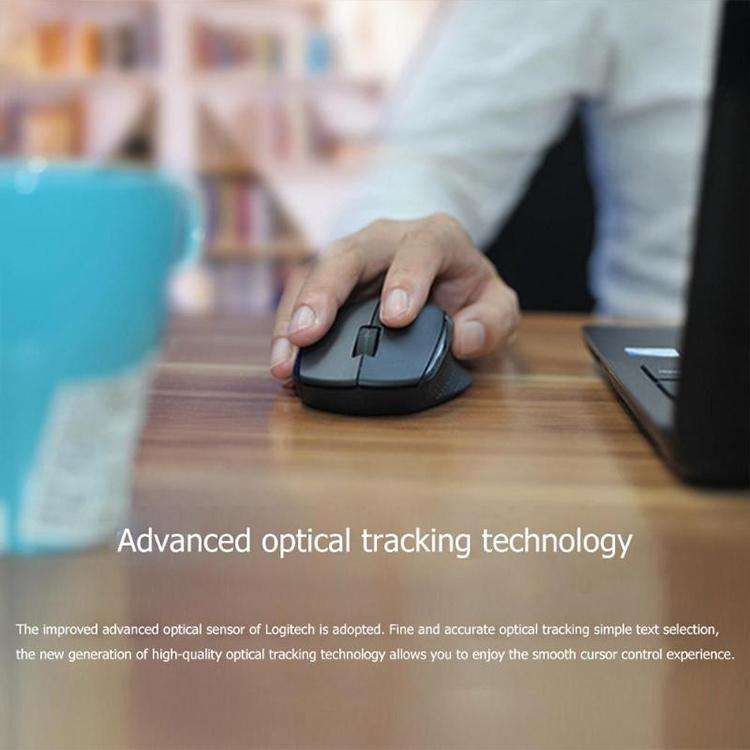 Logitech M280 2.4GHz 3-keys 1000DPI Wireless Optical Mouse, Wireless Range: 10m