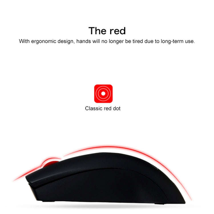 Lenovo M120 Pro Fashion Office Red Dot Wireless Mouse, M120 Pro Wireless Mouse