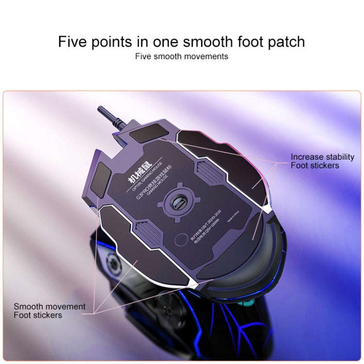 YINDIAO K002 USB Wired Mechanical Feel RGB Backlight Keyboard + Optical Silent Mouse Set, RGB Bac...