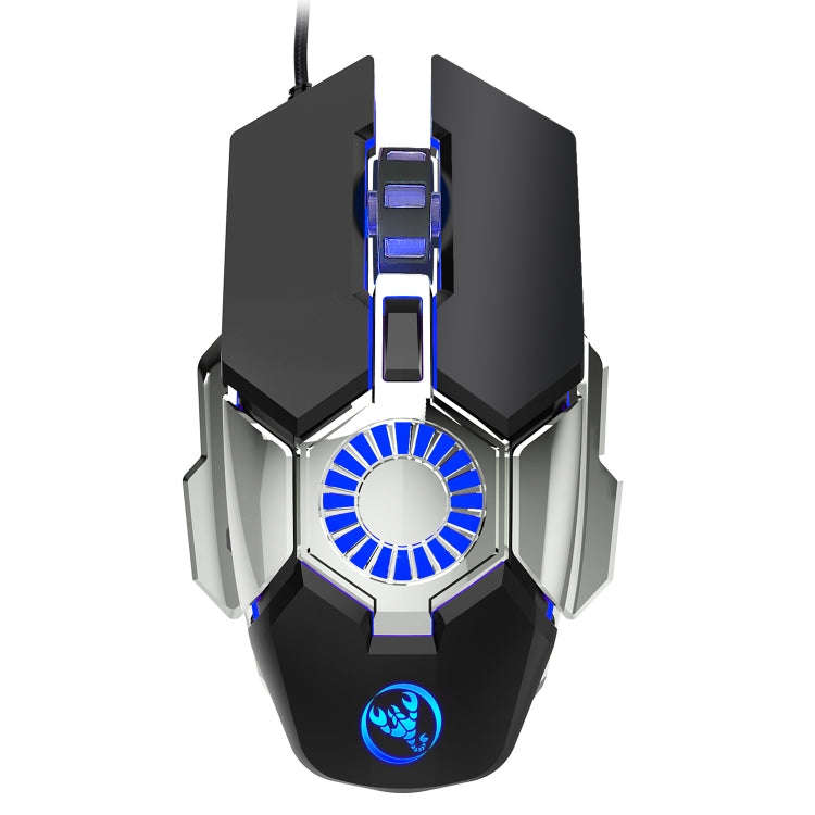 HXSJ J700 Colorful Lighting Programmable E-sports Gaming Wired Mouse, J700