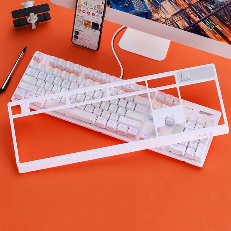 YINDIAO K300 USB Detachable Panel Mechanical Lighting Blue Shaft Gaming Wired Keyboard