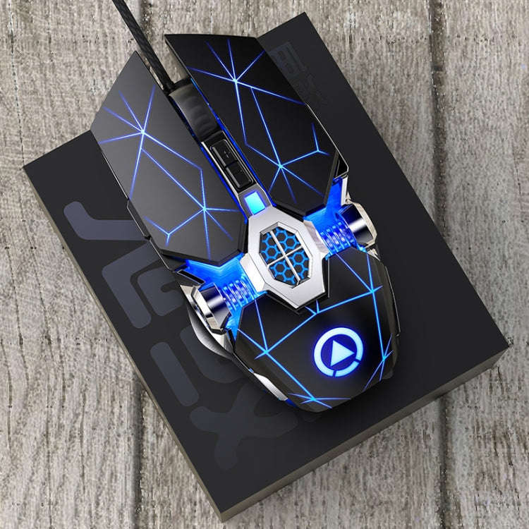 YINDIAO 3200DPI 4-modes Adjustable 7-keys RGB Light Wired Gaming Mechanical Mouse, Style: Silent ...