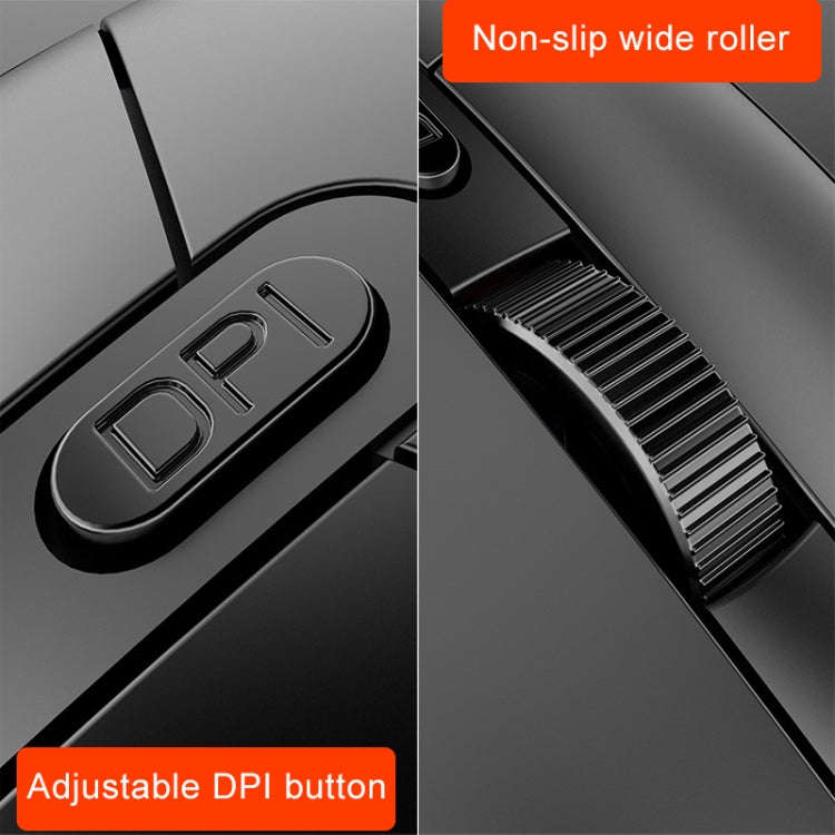 YINDIAO G3SE 1600DPI 3-modes Adjustable 3-keys RGB Light Wired Business Mouse