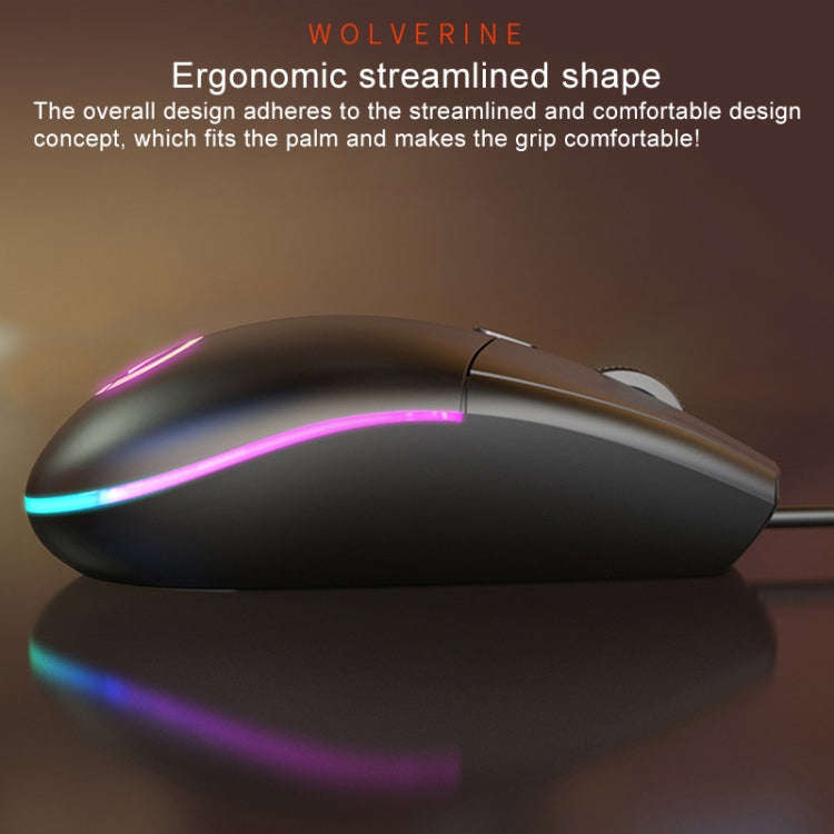 YINDIAO G3SE 1600DPI 3-modes Adjustable 3-keys RGB Light Wired Business Mouse
