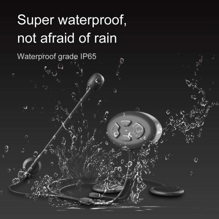 Dier DK11 800m Helmet Wireless Bluetooth Headset 5.0 Waterproof Double Motorcycle Call headset, DK11