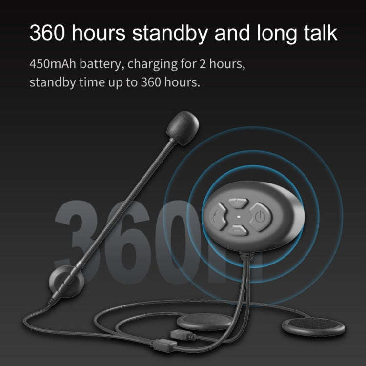 Dier DK11 800m Helmet Wireless Bluetooth Headset 5.0 Waterproof Double Motorcycle Call headset, DK11