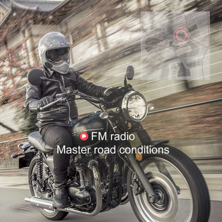 Dier DK11 800m Helmet Wireless Bluetooth Headset 5.0 Waterproof Double Motorcycle Call headset, DK11