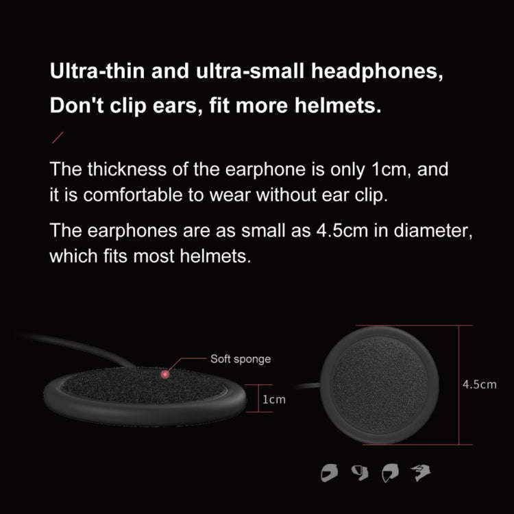 Dier DK11 800m Helmet Wireless Bluetooth Headset 5.0 Waterproof Double Motorcycle Call headset, DK11