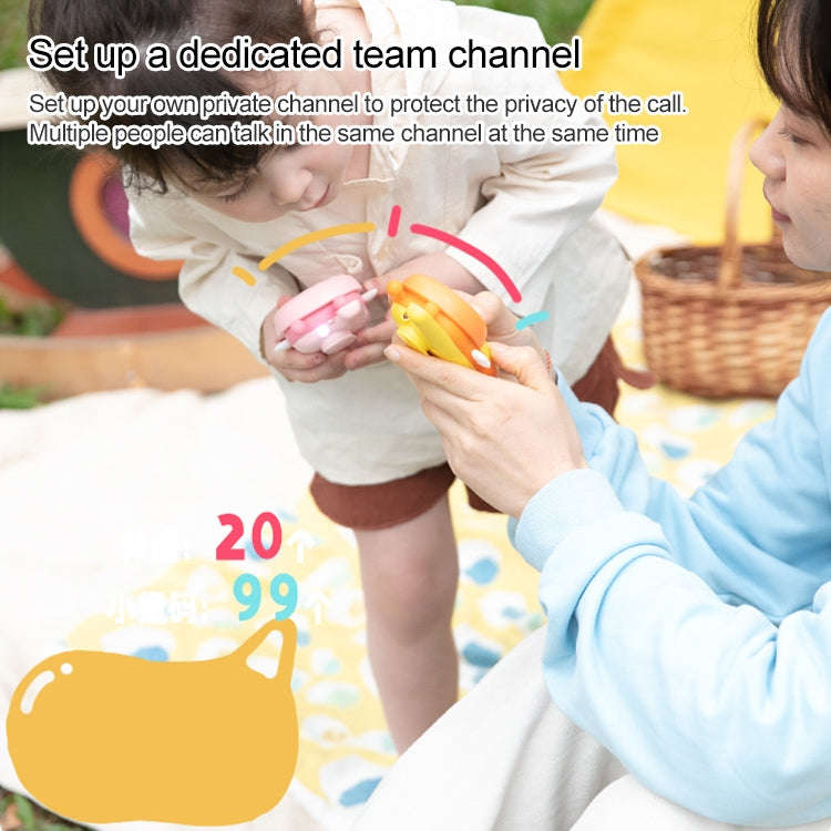 adj-847 Cartoon Bee-shaped Children Walkie-talkie Wireless 3km Call Outdoor Parent-child Interact...