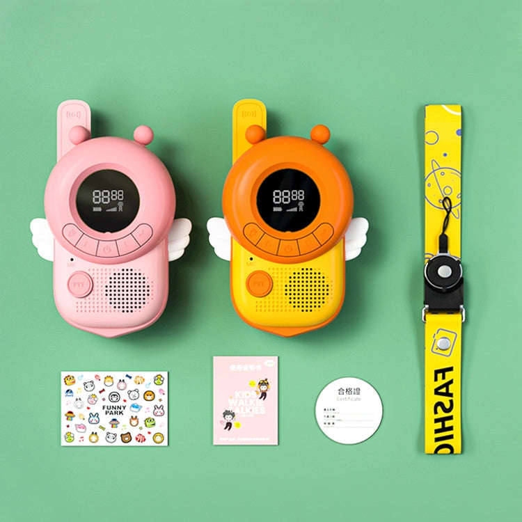 adj-847 Cartoon Bee-shaped Children Walkie-talkie Wireless 3km Call Outdoor Parent-child Interact...