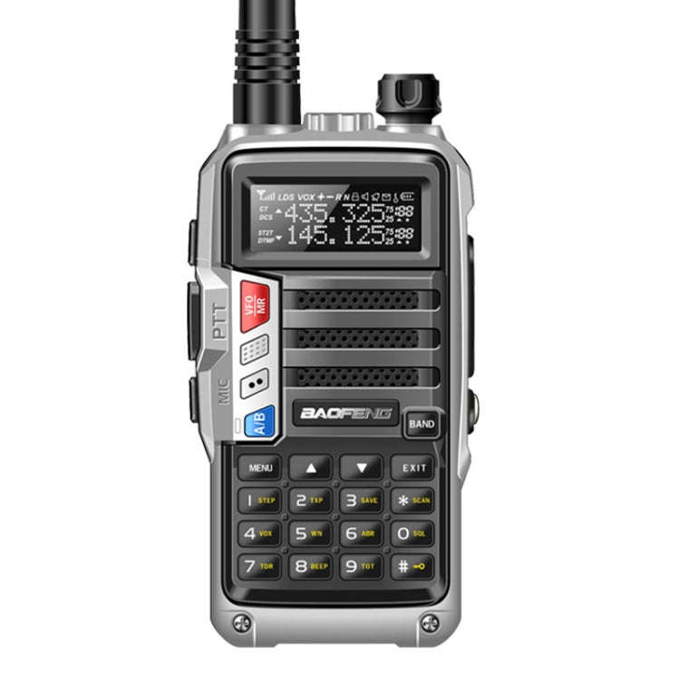 Baofeng BF-UV5R Plus S9 FM Interphone Handheld Walkie Talkie, US Plug, Silver, US Plug, Black, US...