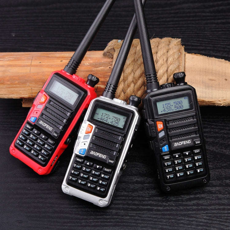 Baofeng BF-UV5R Plus S9 FM Interphone Handheld Walkie Talkie, US Plug, Silver, US Plug, Black, US...