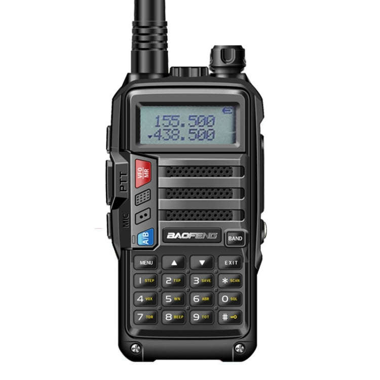 Baofeng BF-UV5R Plus S9 FM Interphone Handheld Walkie Talkie, EU Plug, Black, EU Plug