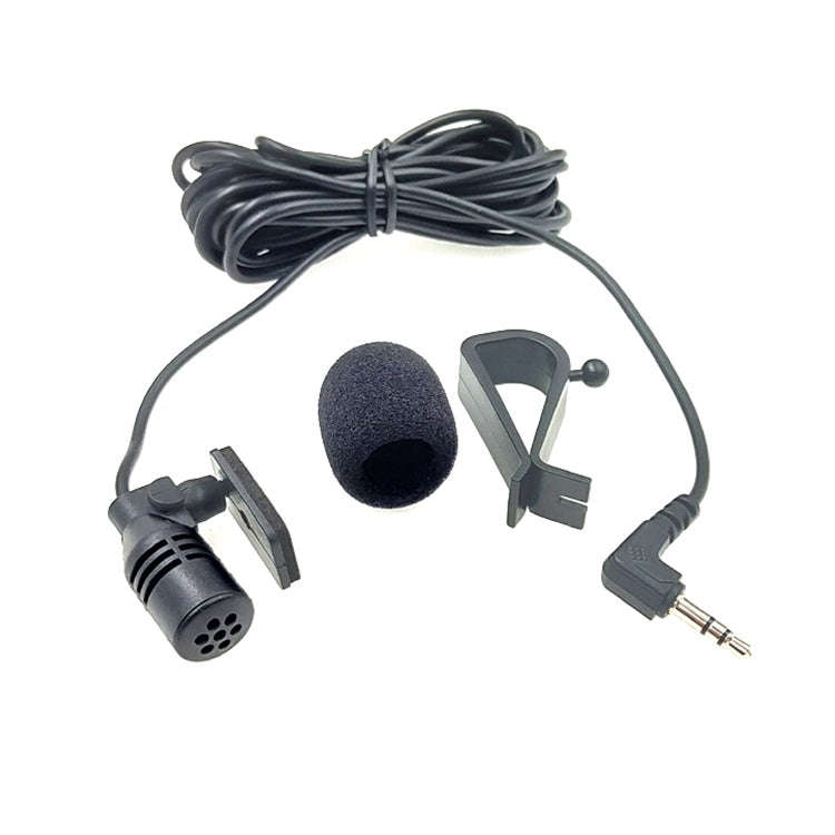 ZJ015MR Stereo 2.5mm Angle Head Plug Car Navigation DVD External Paste Microphone, Length: 3m, St...