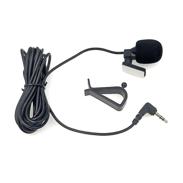 ZJ015MR Stereo 3.5mm Angle Head Plug Car Navigation DVD External Paste Microphone, Length: 3m, St...