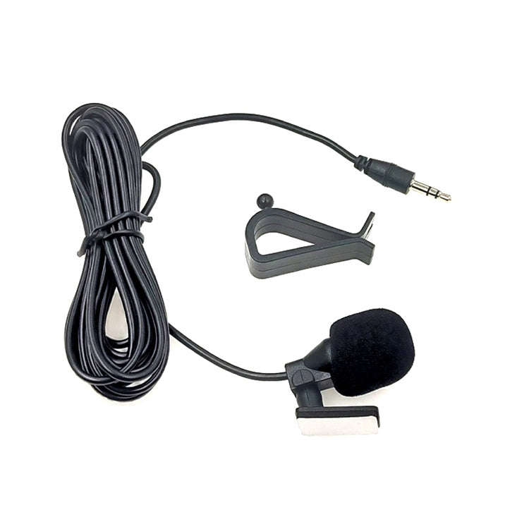 ZJ015MR Stereo 3.5mm Straight Plug Car Navigation DVD External Paste Microphone, Length: 3m, Ster...
