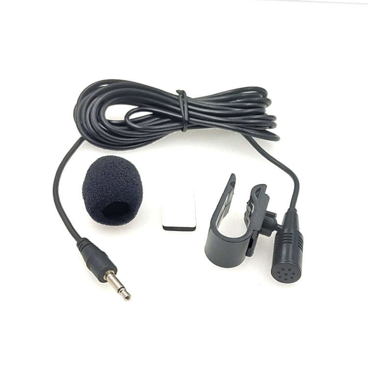 ZJ025MR Stick-on Clip-on Lavalier 3.5mm Jack Mono Microphone for Car GPS / Bluetooth Enabled Audi...