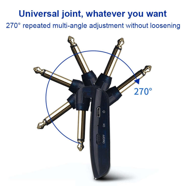 Measy AU688-U 20 Channels Wireless Guitar System Rechargeable Musical Instrument Transmitter Rece...