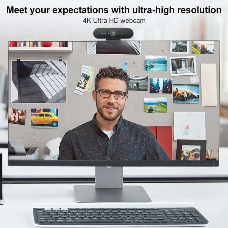 Logitech C1000e BRIO 4K HD Wide-angle Live Computer Camera with Microphone, C1000e