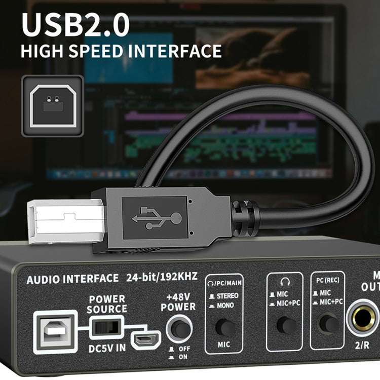 XTUGA E22 Audio Interface Professional Sound Card, E22