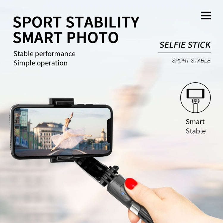 L08 Adjustable Gimbal Stabilize Bluetooth Self-timer Pole Tripod Selfie Stick