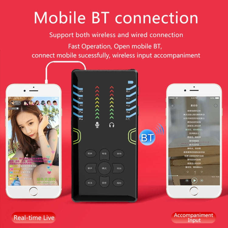 RK-C21 Bluetooth Live Broadcast Audio Headset Microphone Webcast Entertainment Streamer Sound Car...