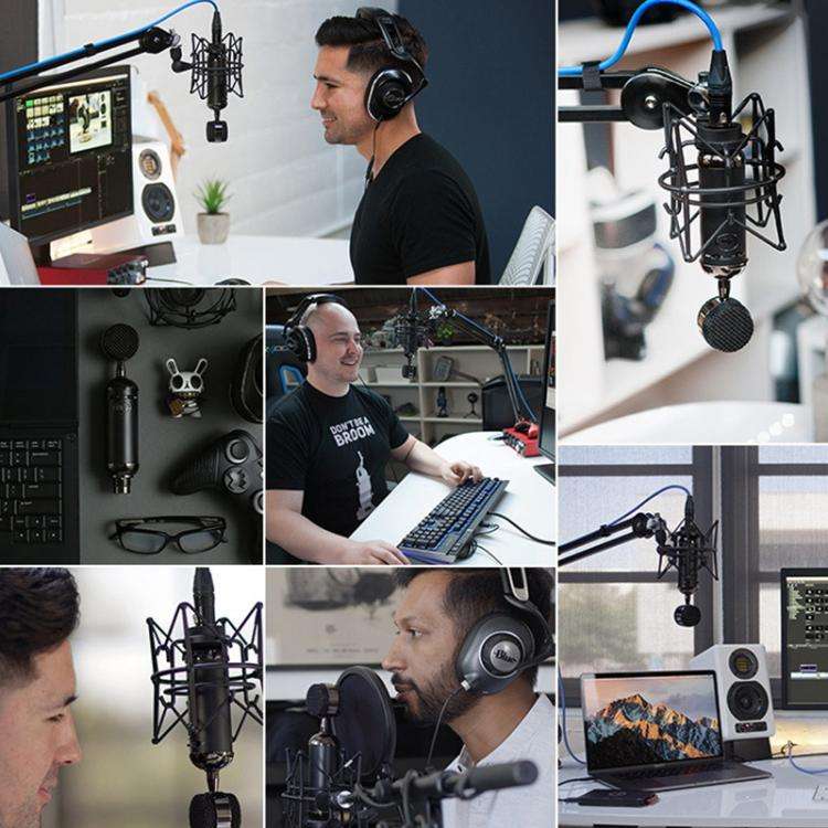 Logitech Blue Spark SL Network K Song Anchor Equipment Condenser Recording Microphone, Blue Spark SL