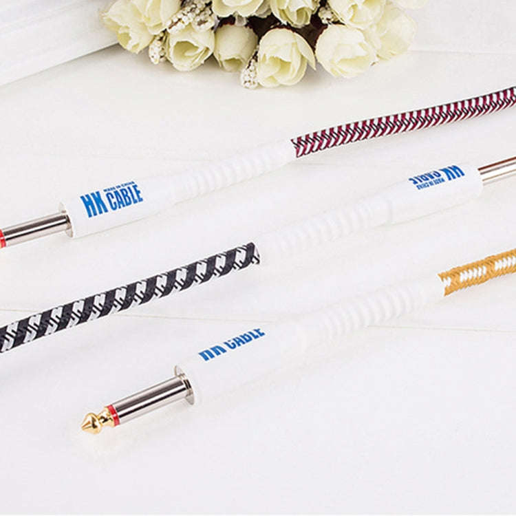 Wooden Guitar Bass Connection Cable Noise Reduction Audio Cable, Cable Length: 10m, Random Color ...