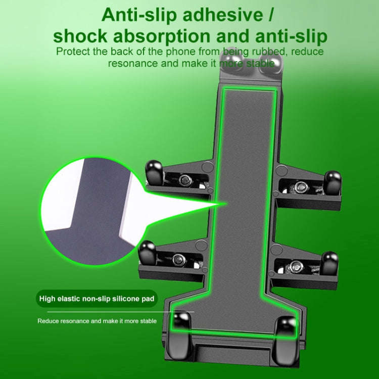 Tilt Rearview Mirror Screw Hole Ball-Head Motorcycle Eight-jaw Aluminum Phone Navigation Bracket,...