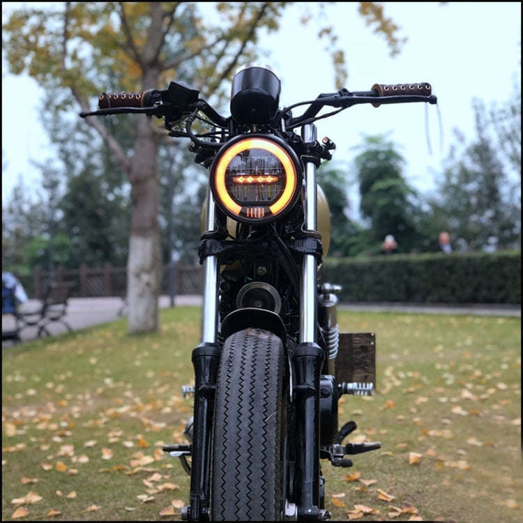 Motorcycle 5.75 inch Harley Headlight Retro Lamp LED Light Modification Accessories, Retro Lamp L...