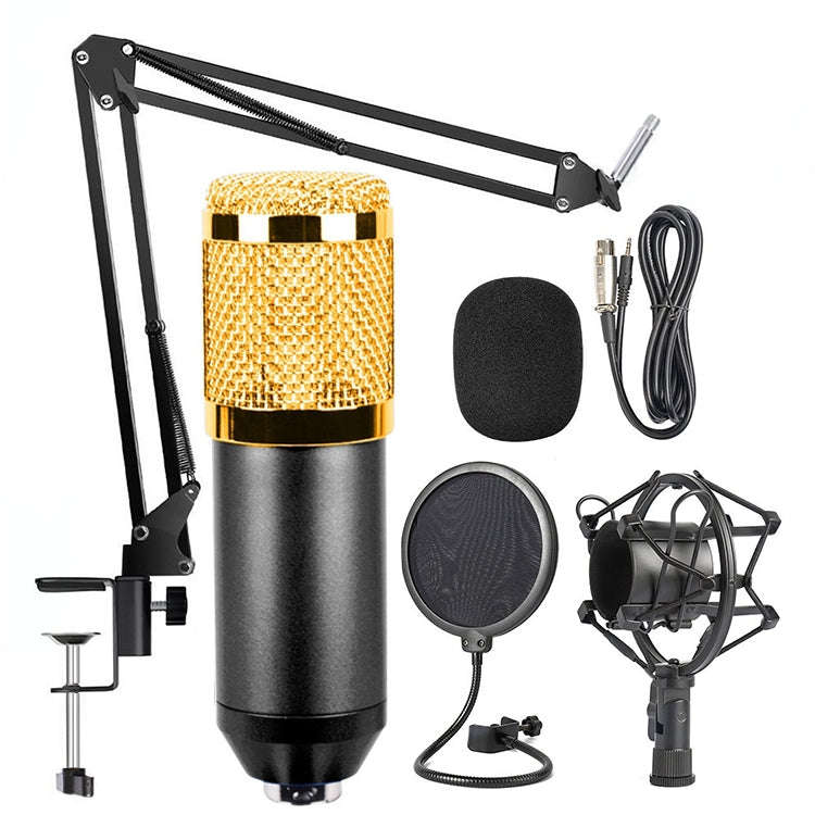 BM-800 Network K-Song Dedicated High-end Metal Shock Mount Microphone Set, BM800 Kit Blue, BM800 ...